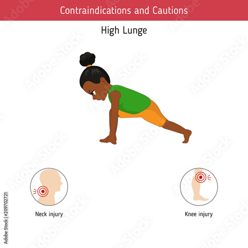 Infographics of yoga pose