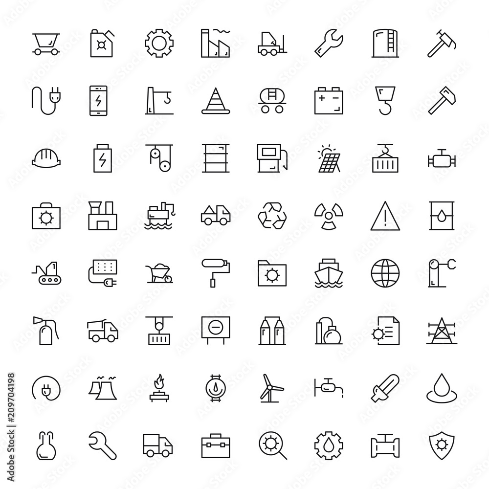 Industrial Icon Set Industrial Icon Set