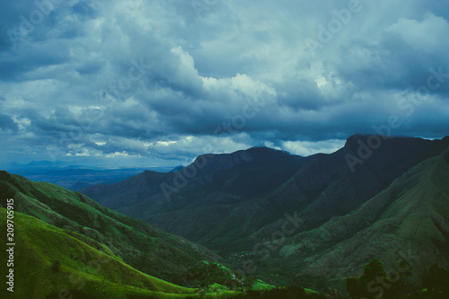 Fototapeta Naklejka Na Ścianę i Meble -  Clouds formation over the mountains