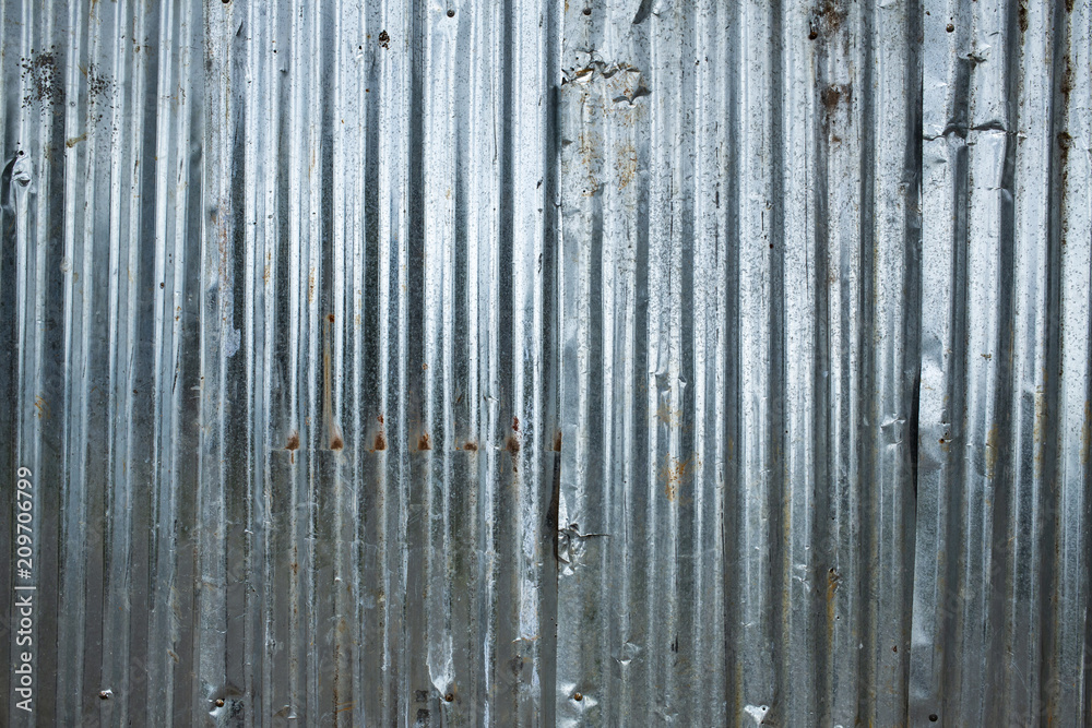 Fototapeta premium Corrugated metal texture or Galvanized iron steel background