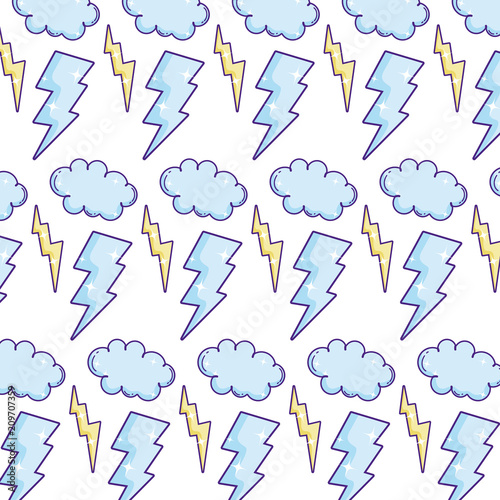thunders storm and cloud weather background