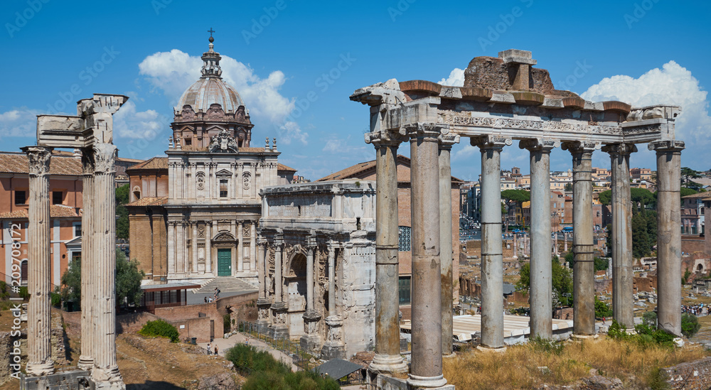 Columns of ancient Rome.