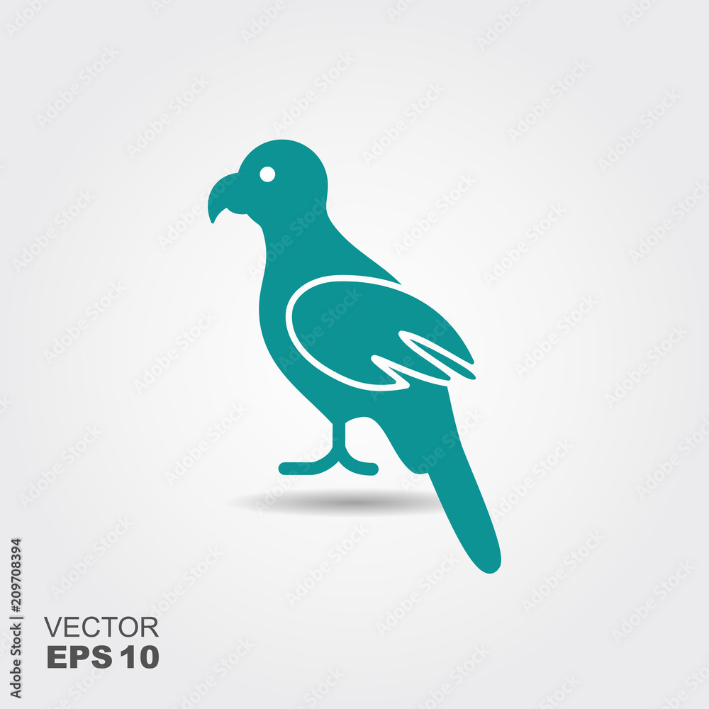 Fototapeta premium Parrot icon isolated on white background