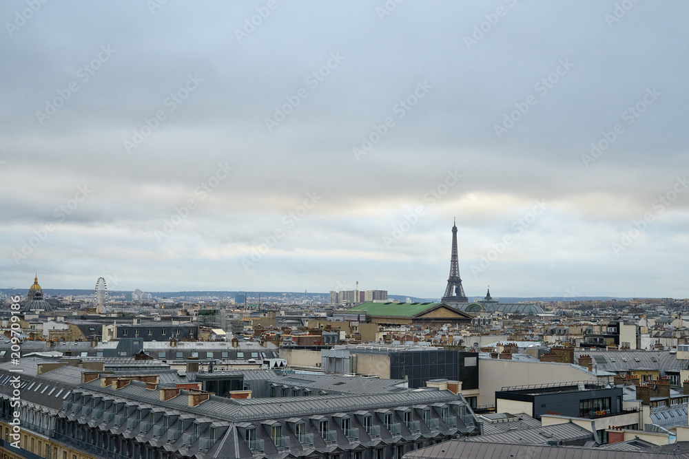 Roofs of Paris. 