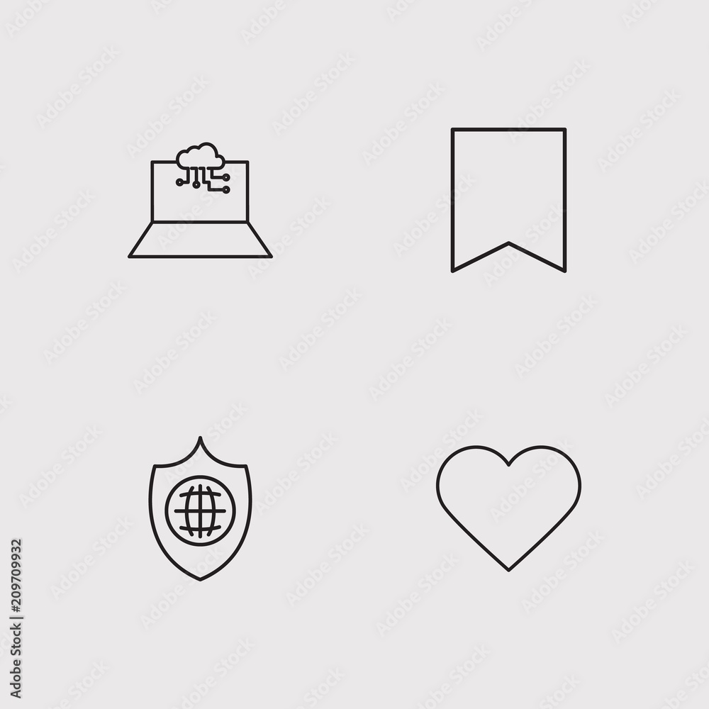Sosial Media outline vector icons set Sosial Media outline vector icons set
