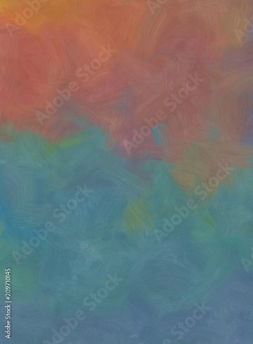 Abstract art background. Soft brushstrokes of paint. Good for printed pictures, postcards, posters or wallpapers and textile printing. Contemporary art. Hand drawn artistic pattern for graphic design. © Avgustus