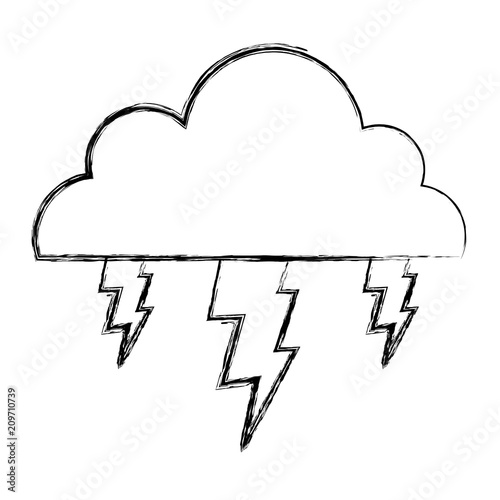 grunge cloud with thunders electic storm weather