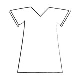 t shirt icon over white background, vector illustration