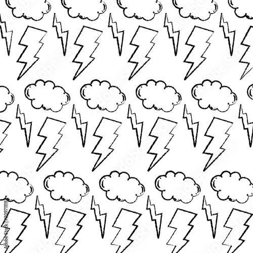 grunge thunders storm and cloud weather background