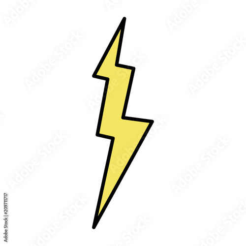 color electric thunder storm weather style