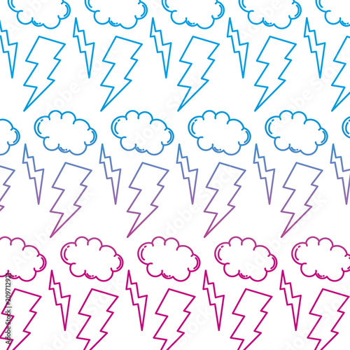degraded line thunders storm and cloud weather background