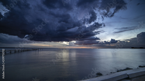 Slika na platnu Storm in Tampa Bay June 17, 2018