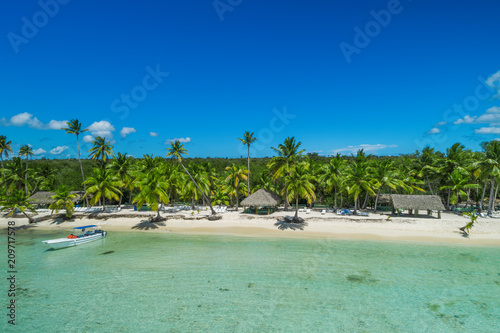 Aerial view of tropical beach, Dominican Republic © ValentinValkov