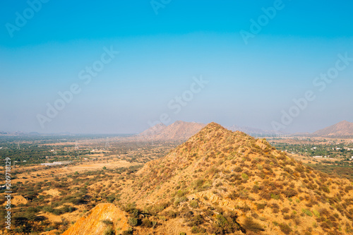 Desert mountain in Pushkar, India