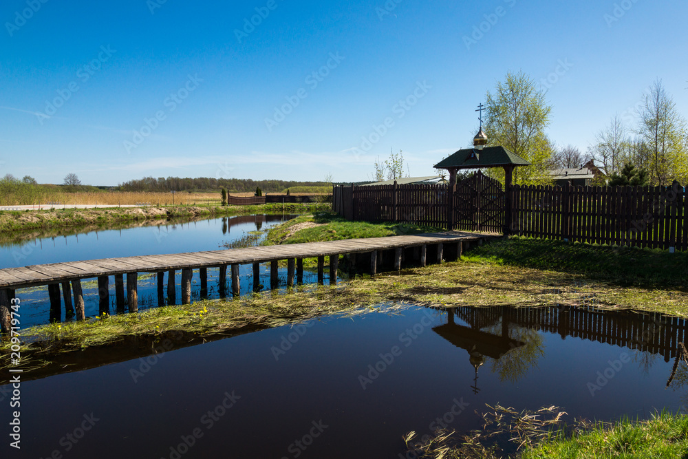 Obraz premium Orthodox hermitage in Odrynki, Podlaskie, Poland