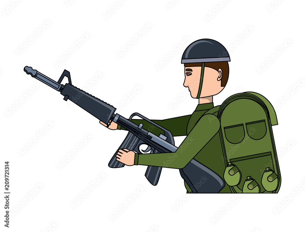 Anzac day design with military soldier with the equipment and weapon over white background, colorful design. vector illustration Anzac day design with military soldier with the equipment and weapon over white background, colorful design. vector illustration