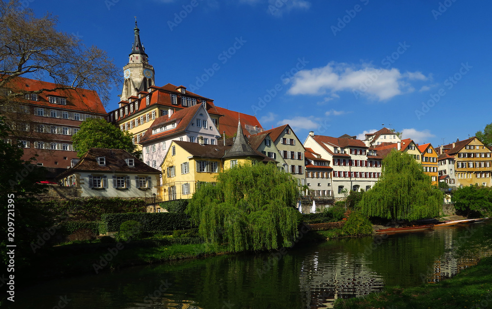 Fototapeta premium Tuebingen; Neckarfront;