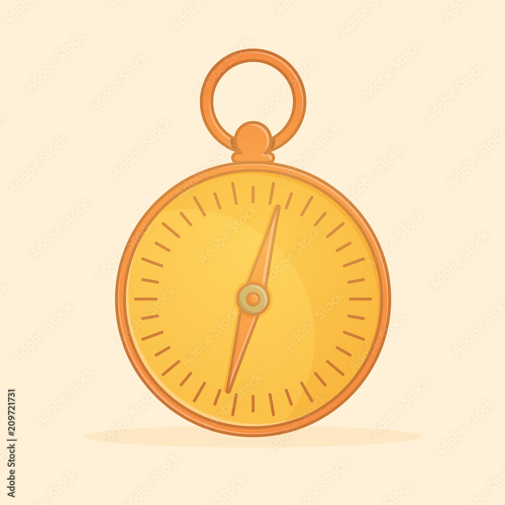 compass travel direction north Icon Flat Design front view compass travel direction north Icon Flat Design front view