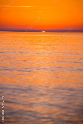 Sonnenuntergang   ber der Ostsee  Insel Hiddensee  Mecklenburg-Vorpommern  Deutschland  Europa