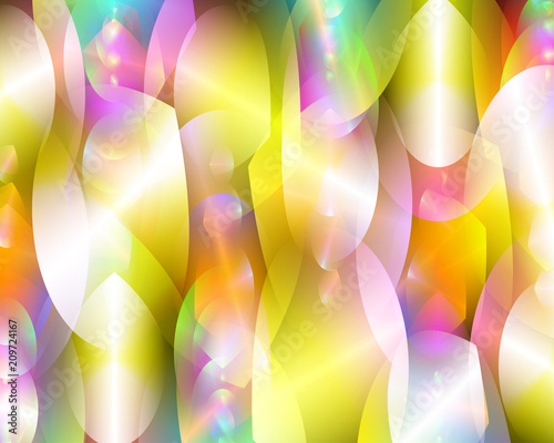 Abstract vector background composed of simple elements
