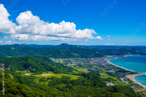 千葉　鋸山　夏の風景