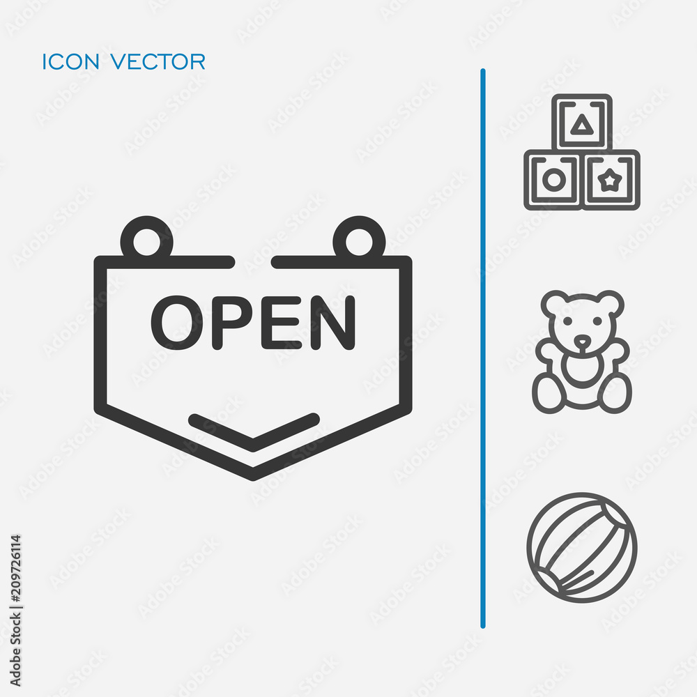 Open board icon vector