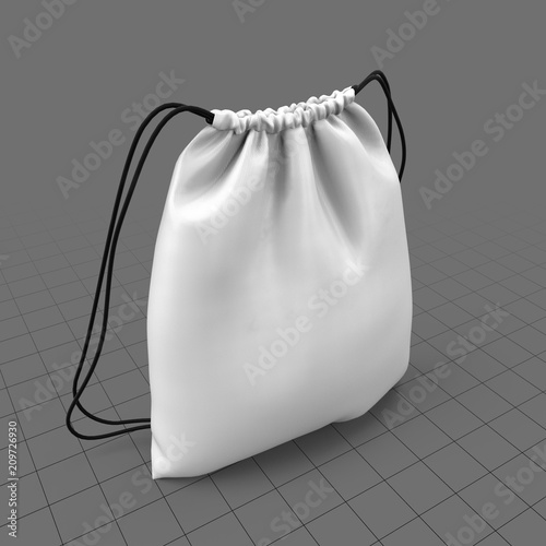 Drawstring bag Stock 3D asset | Adobe Stock Drawstring bag Stock 3D asset | Adobe Stock