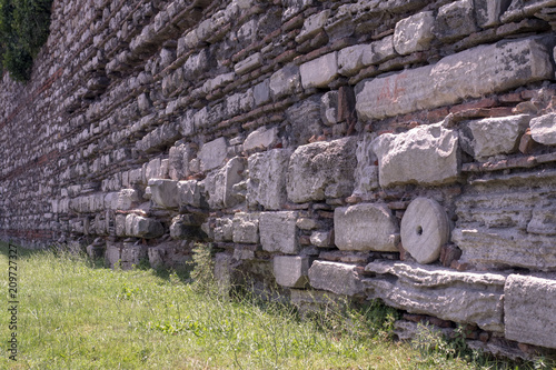 Ancient stone masonry, Rome, Byzantium photo