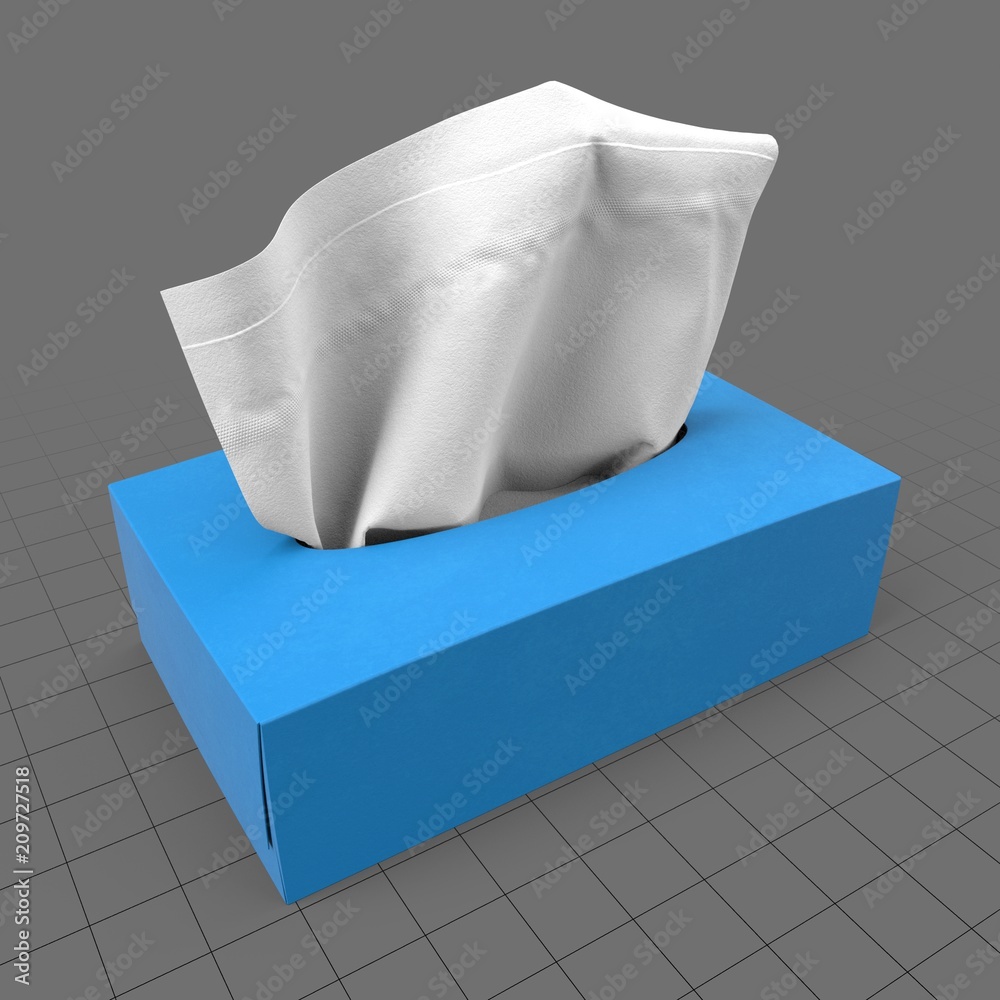 Tissue box Stock 3D asset | Adobe Stock