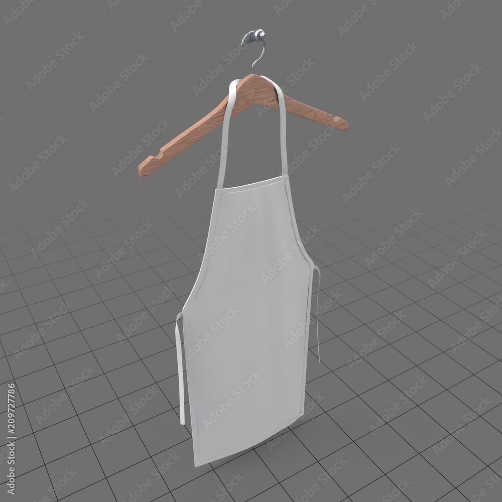 Apron on hanger Stock 3D asset | Adobe Stock