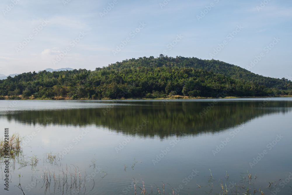 Beautiful lake and mountain.