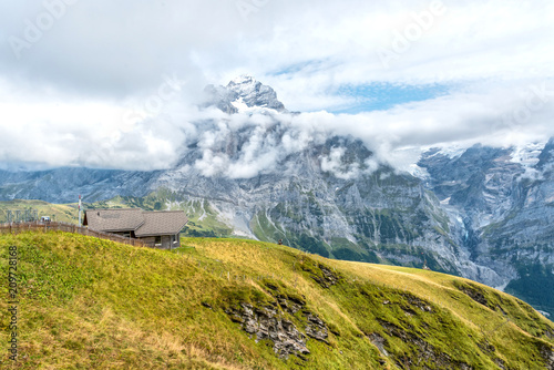 Views from First Mountain in the Jungfrau Region Grindelwald, Switzerland