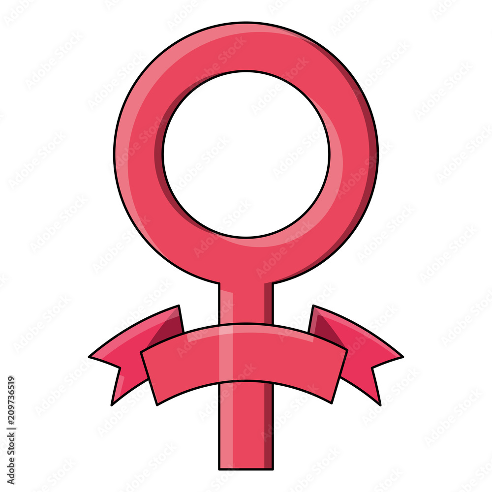 female symbol icon over white background, colorful design. vector illustration female symbol icon over white background, colorful design. vector illustration