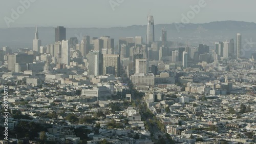 San Fransisco Skyline and StreetViews from Market Street photo