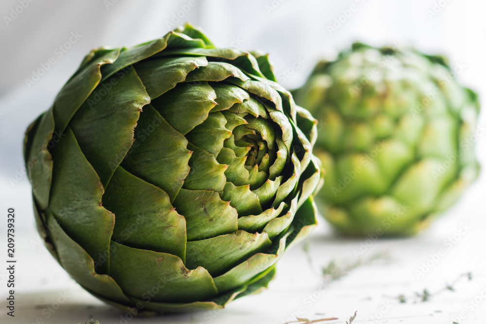 Fototapeta premium Artichokes in natural light