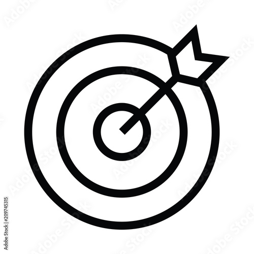 goals icon with outline style