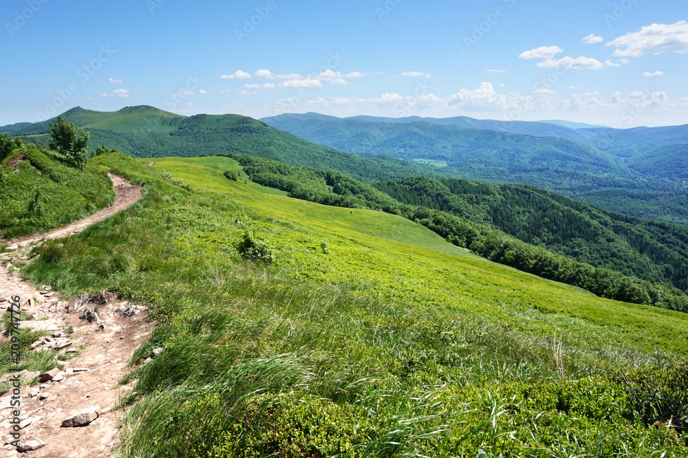 Obraz premium Bieszczady/ Poloniny Mountains in Poland