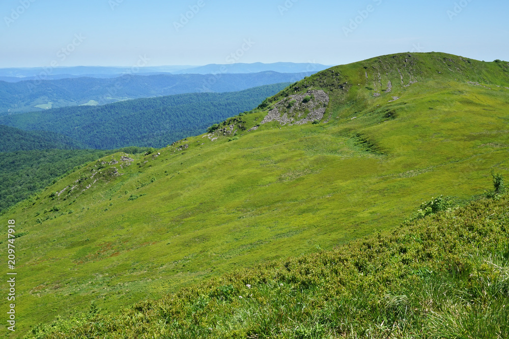 Obraz premium Bieszczady/ Poloniny Mountains in Poland