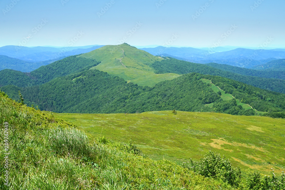 Obraz premium Bieszczady/ Poloniny Mountains in Poland