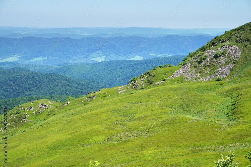 Obraz premium Bieszczady/ Poloniny Mountains in Poland