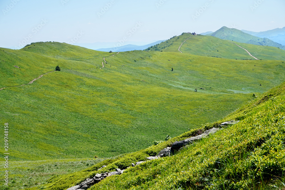 Obraz premium Bieszczady/ Poloniny Mountains in Poland