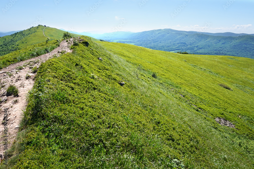 Obraz premium Bieszczady/ Poloniny Mountains in Poland
