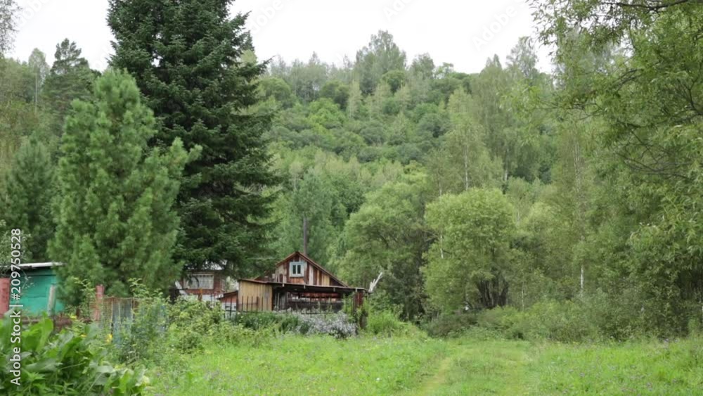 Typical House in a Russian forest: Siberia Typical House in a Russian forest: Siberia