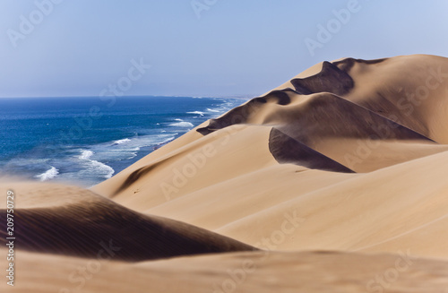 The Namib desert along side the atlantic ocean coast of Namibia, southern Africa