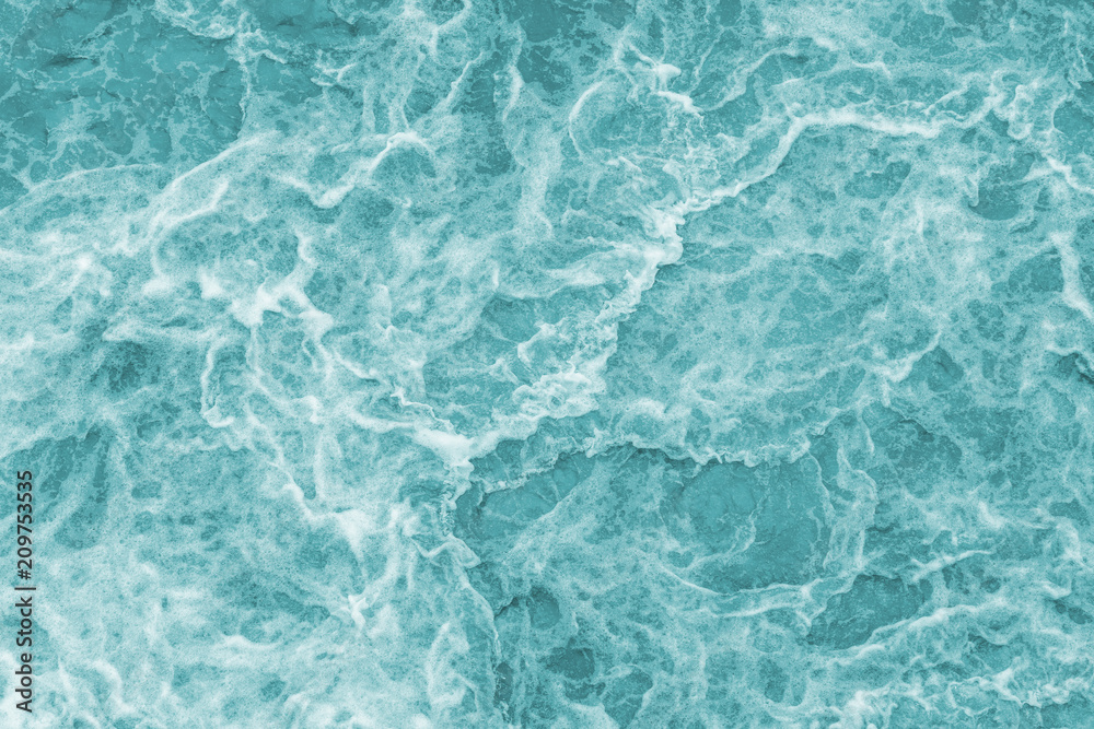 Fototapeta premium Aerial view of water waves