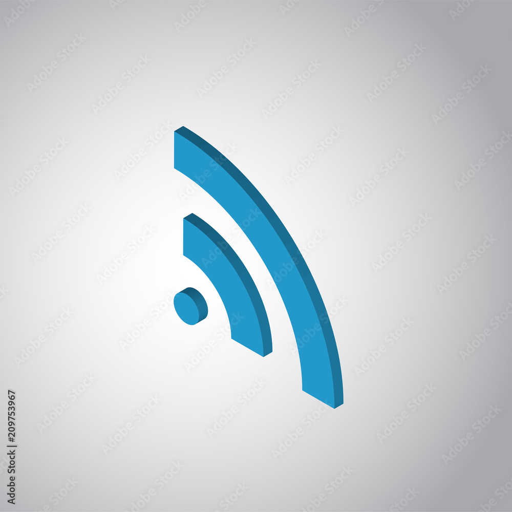 wifi icon vector sign and symbol isolated on white background, wifi logo concept