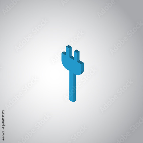 electric icon vector sign and symbol isolated on white background, electric logo concept