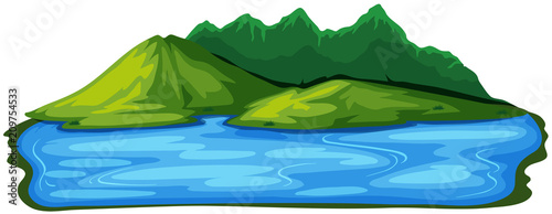 A Beautiful Natural Island Landscape