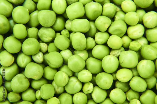 Fresh green peas background texture top view   © Petr Bonek