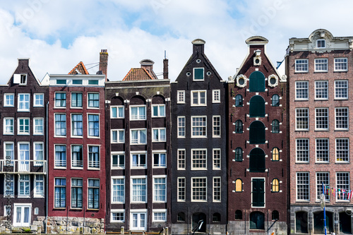 Amsterdam houses on a canel